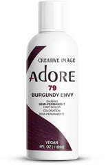 Adore Burgundy Envy, bouteille prête à l'emploi, couleur vive et durable.