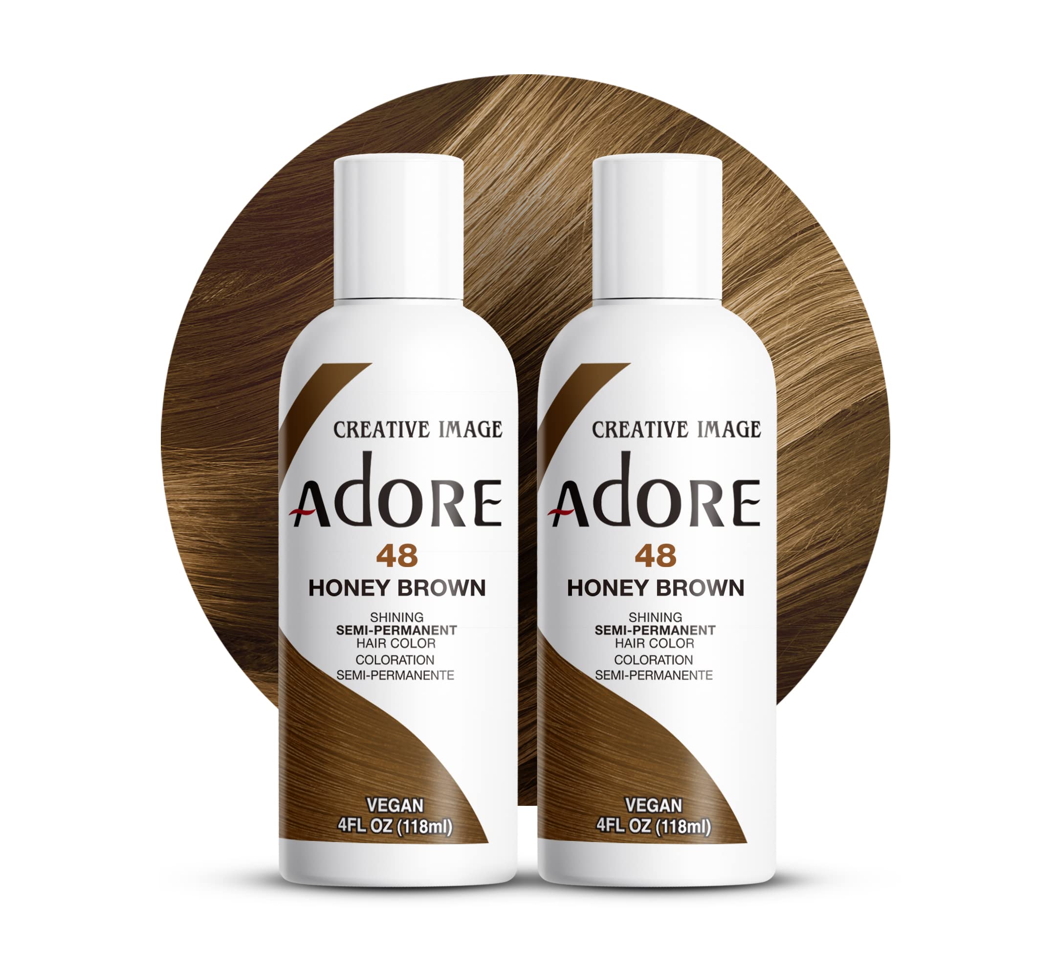 Adore Color Honey Brown — bouteille prête à l'emploi pour une couleur intense.
