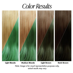 Application Adore Menthe Douce sur cheveux pour une couverture homogène.