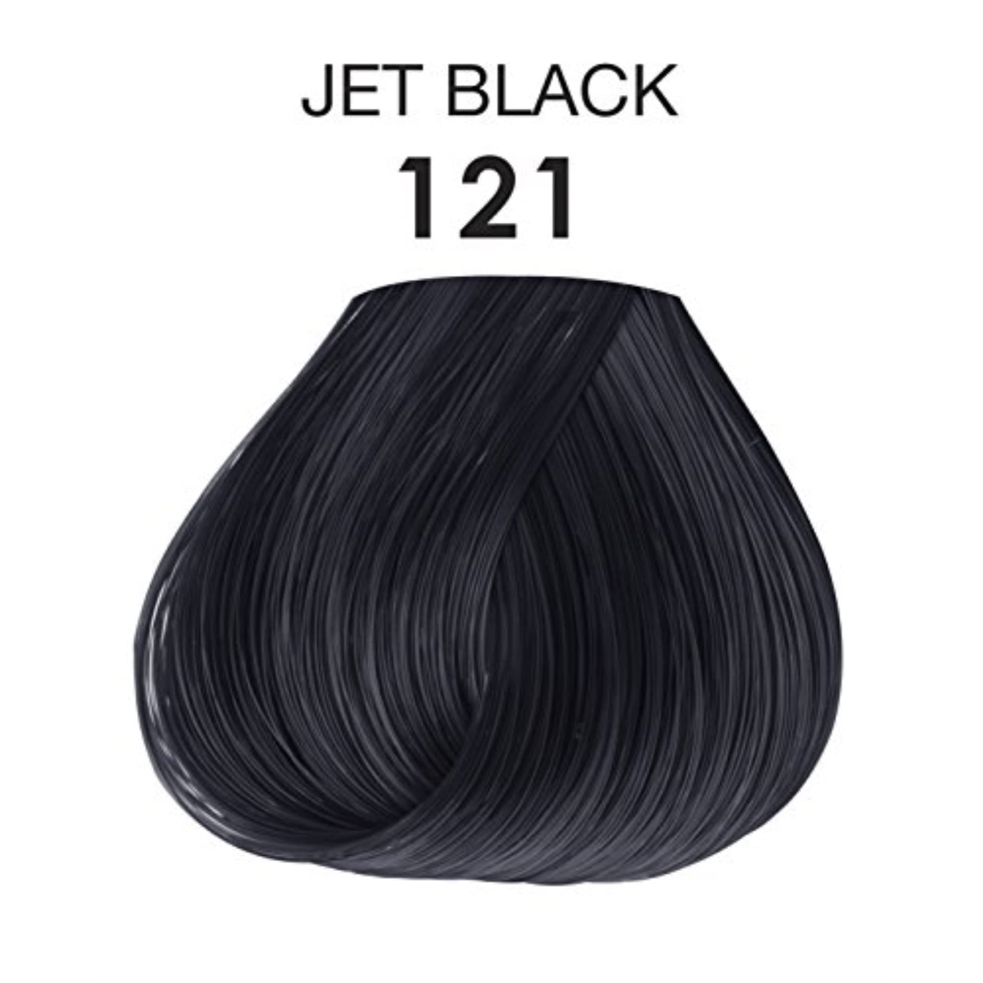 Adore couleur cheveux noir jet, application: pratique à domicile pour une couleur durable.