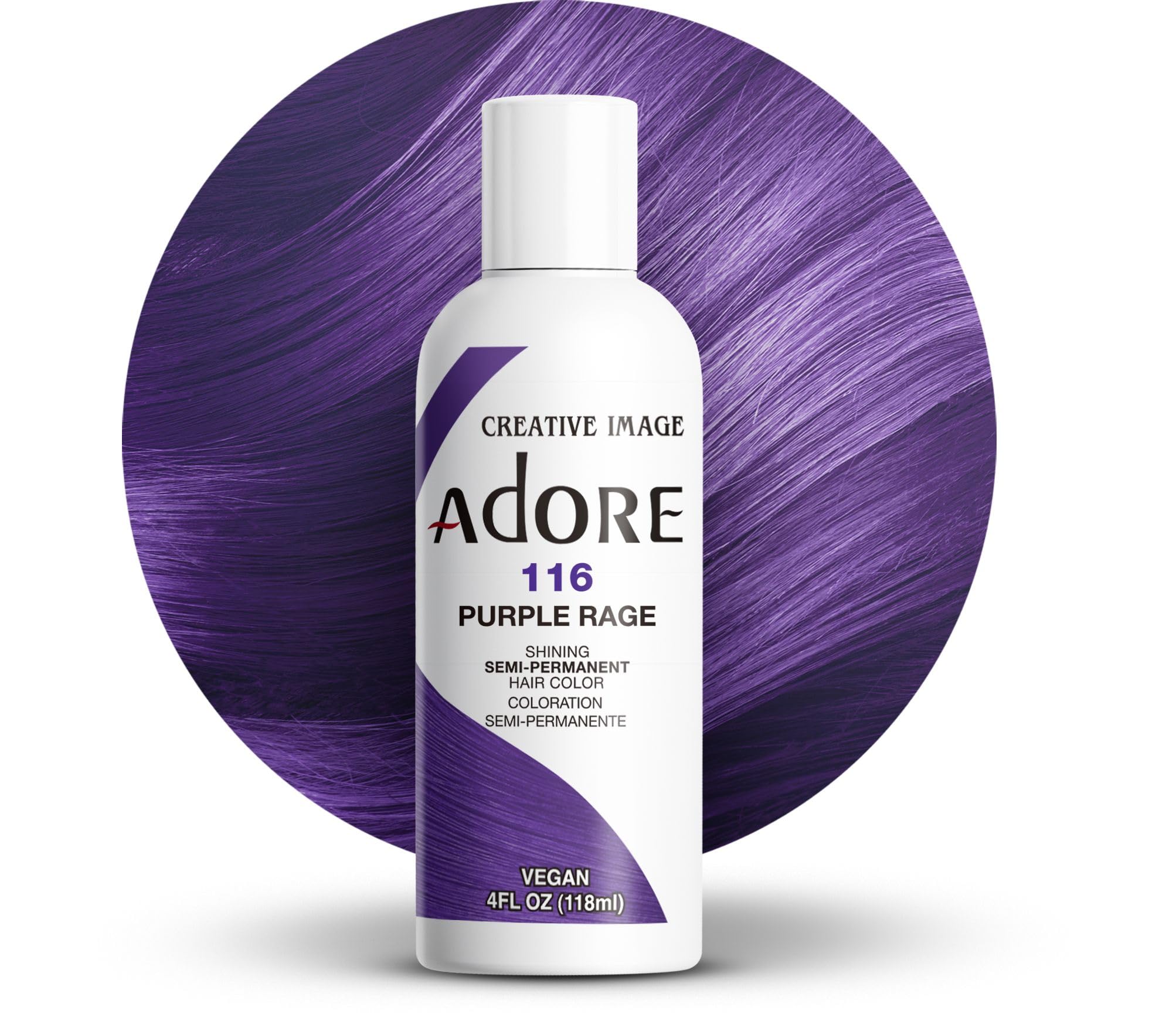 Adore Purple Rage – résultat sans ammoniaque ni peroxyde pour un look salon.