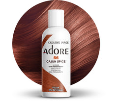 Adore Cajun Spice en bouteille : couleur brun riche et durable.