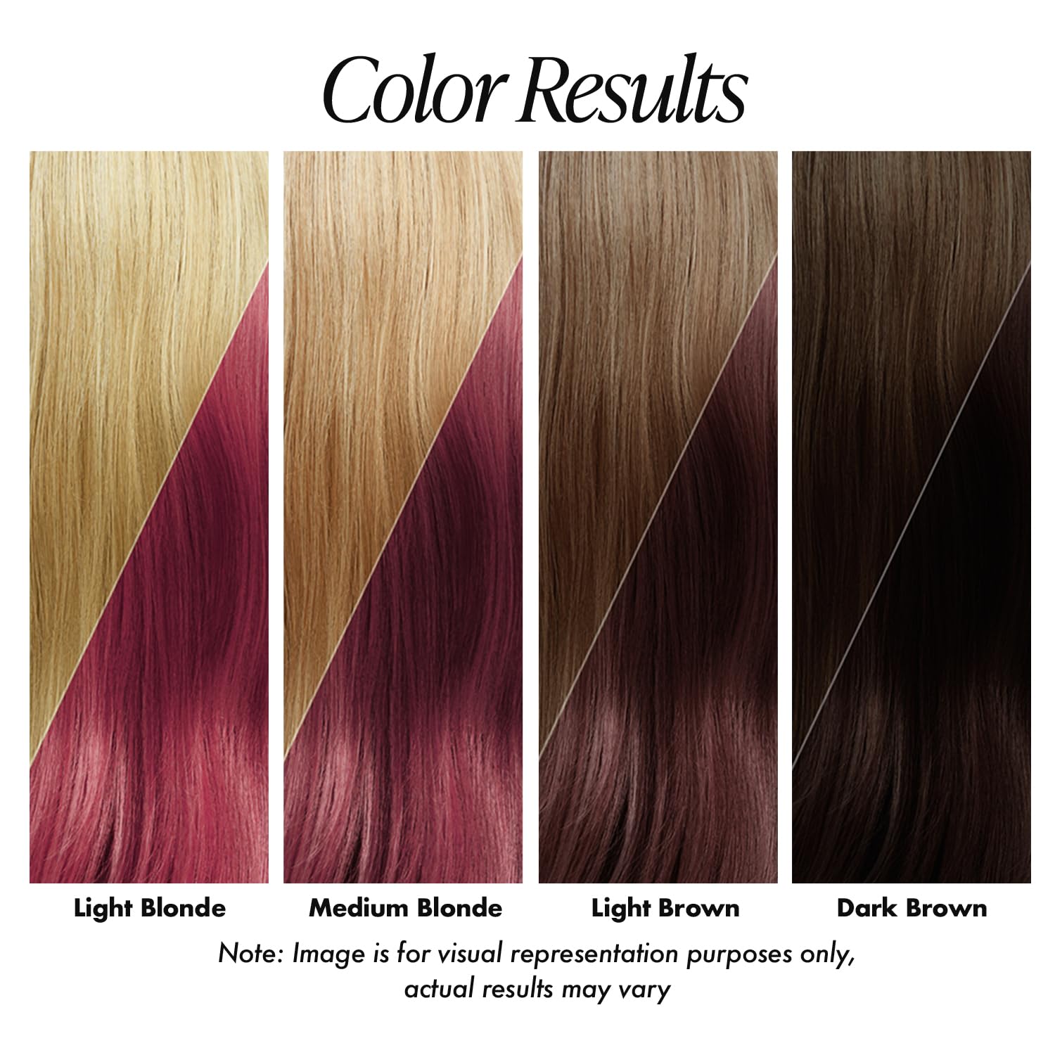 Adore Rouge Rageant, application cheveux facile et uniforme sur toutes textures.