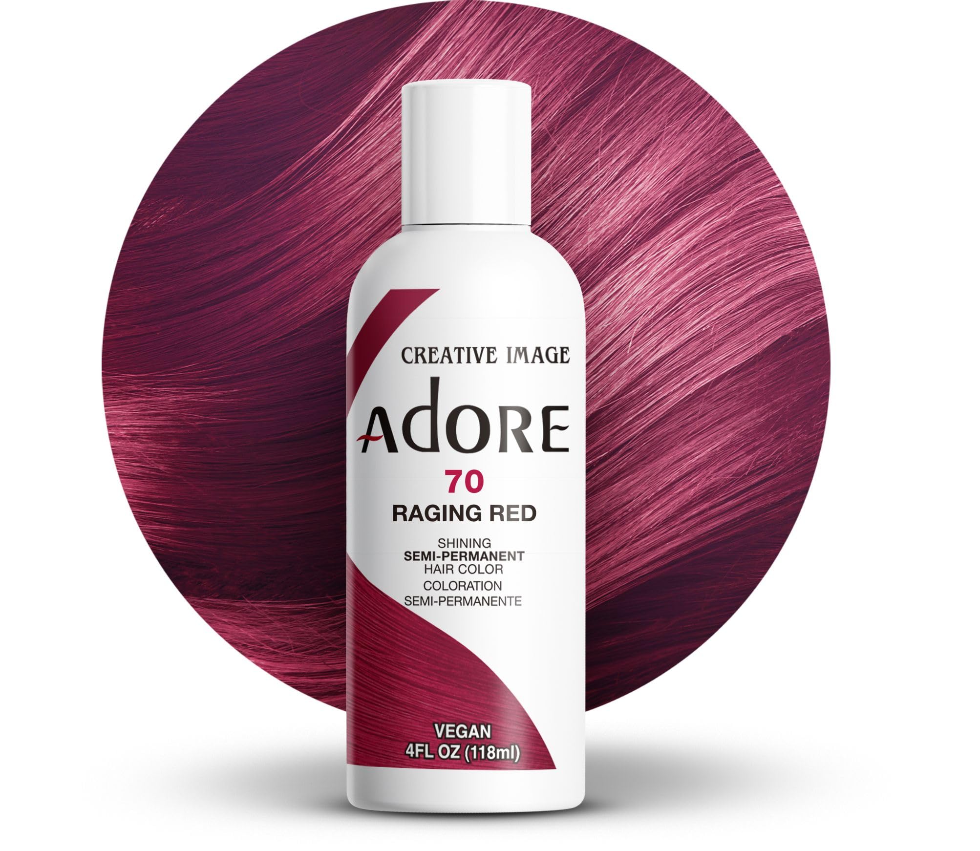 Adore Rouge Rageant, effet brillant sur cheveux, idéal pour nourrir et sublimer.