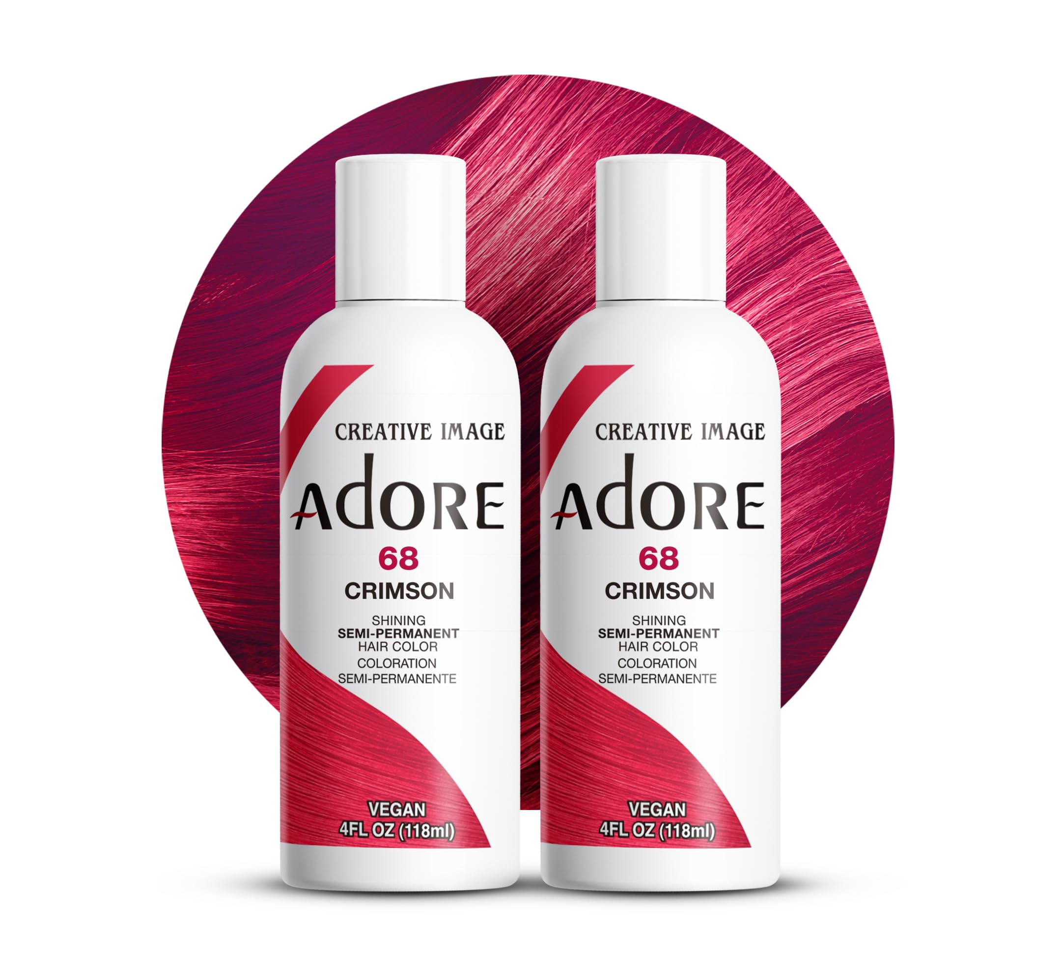 Adore Crimson : flacon prêt à l’emploi pour une couleur riche et durable.