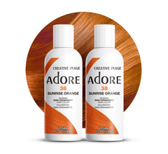 Adore Orange Soleil Levant – bouteille prête à l’emploi pour une teinture semi-permanente éclatante.