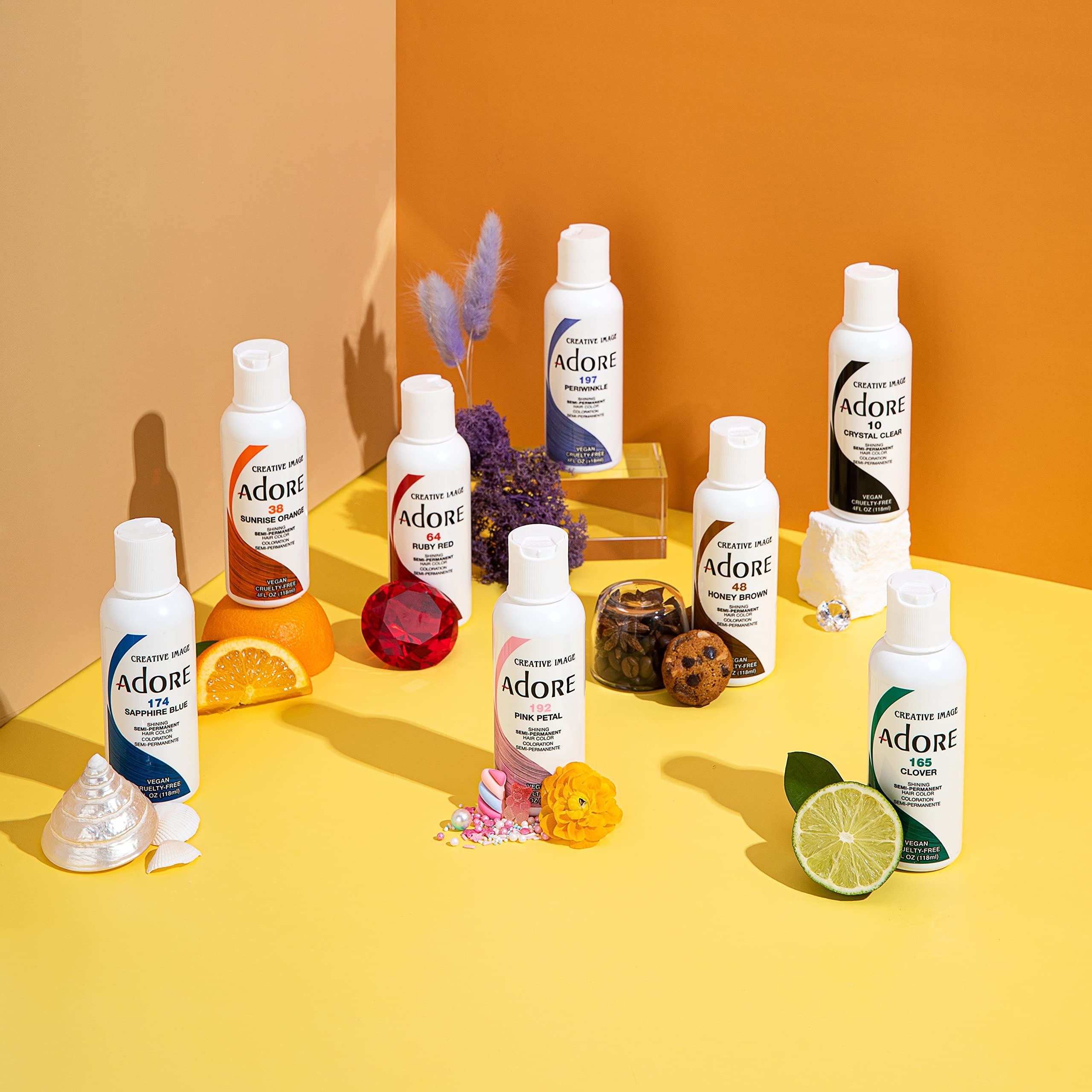 Adore Shining packaging bouteille et tube pour une utilisation domestique pratique.