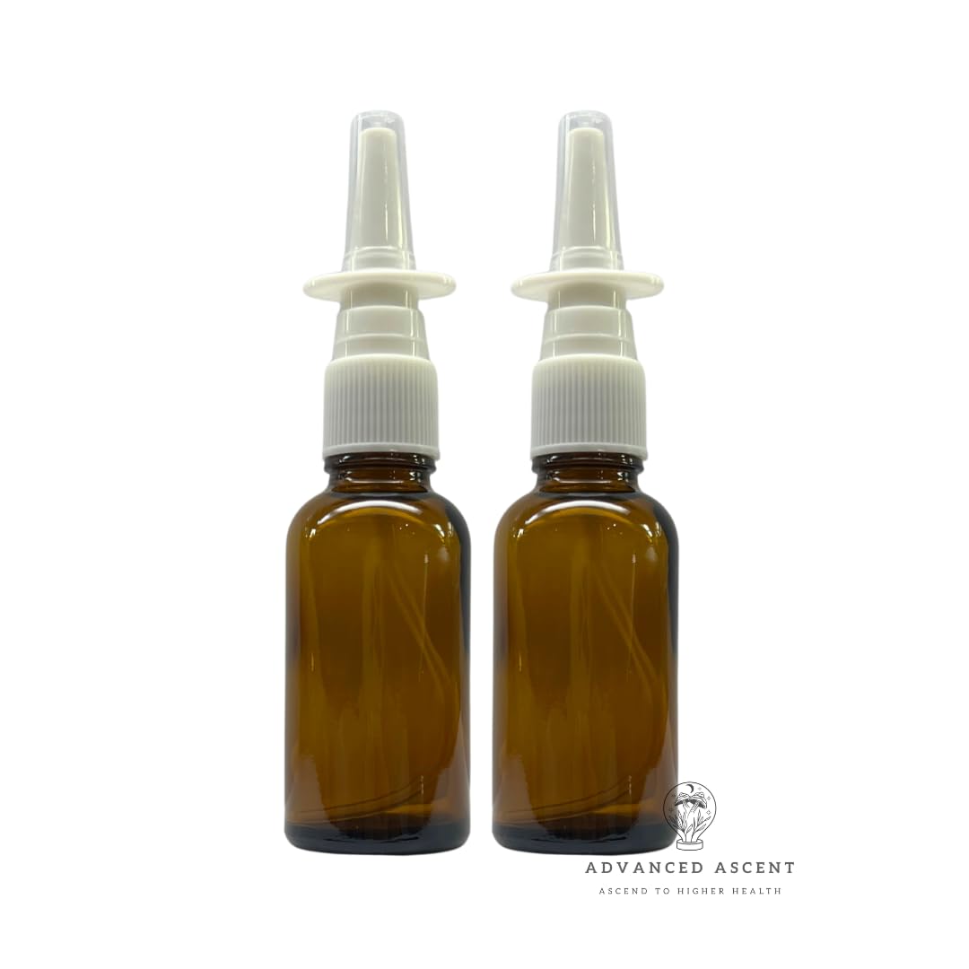 ADVANCED ASCENT, bouteille ambrée 28 ml avec pulvérisateur nasal et protection UV.