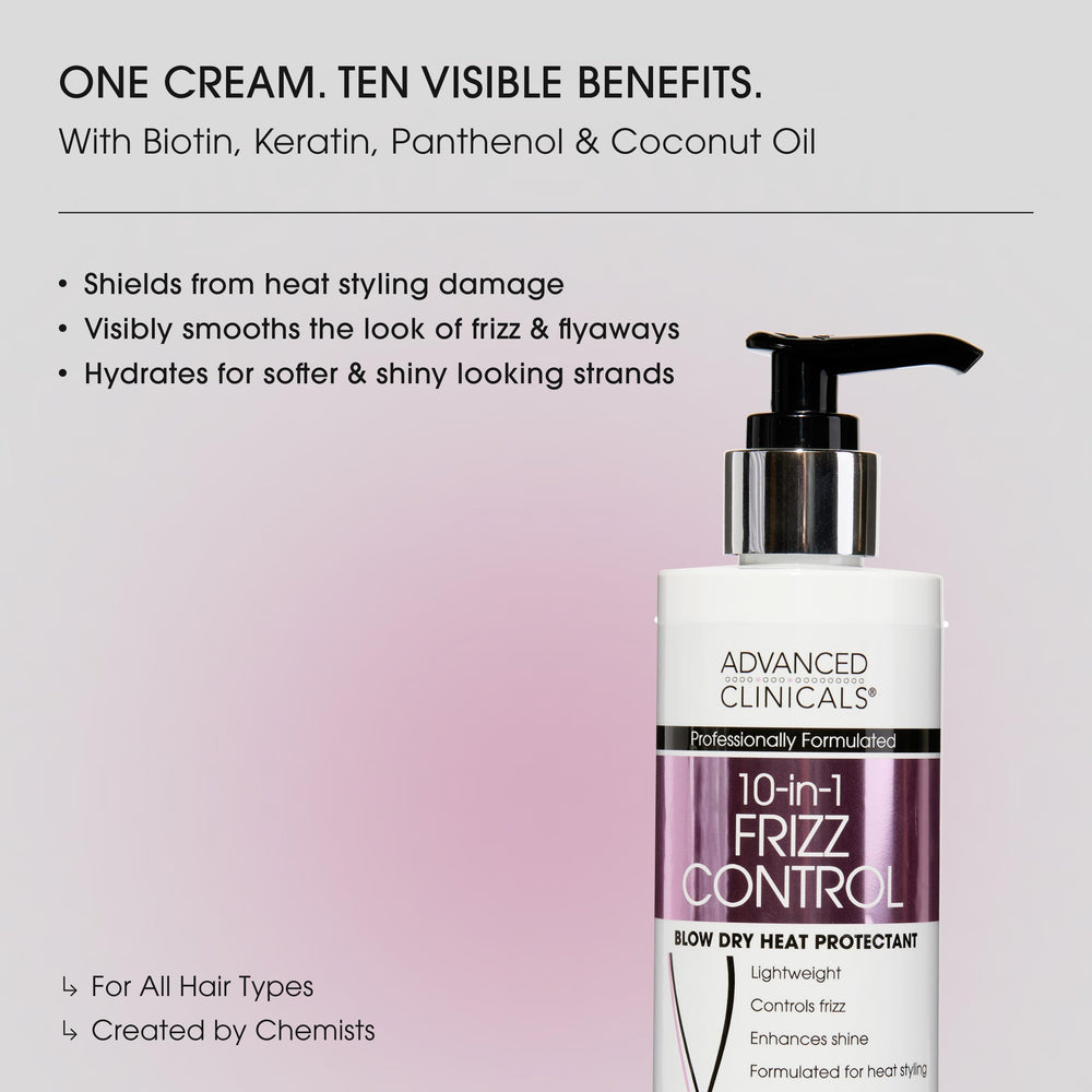 Advanced Clinicals 10-en-1 : texture crème légère facilitant le démêlage