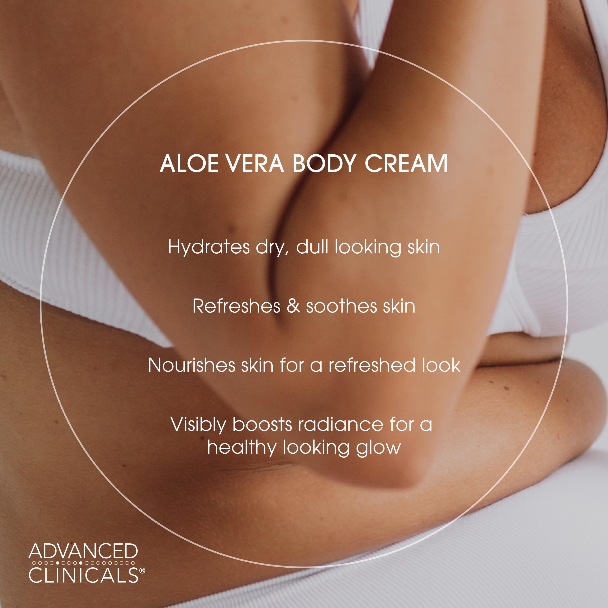 Advanced Clinicals Aloe Vera Lotion, acide hyaluronique: aide à retenir l'humidité.