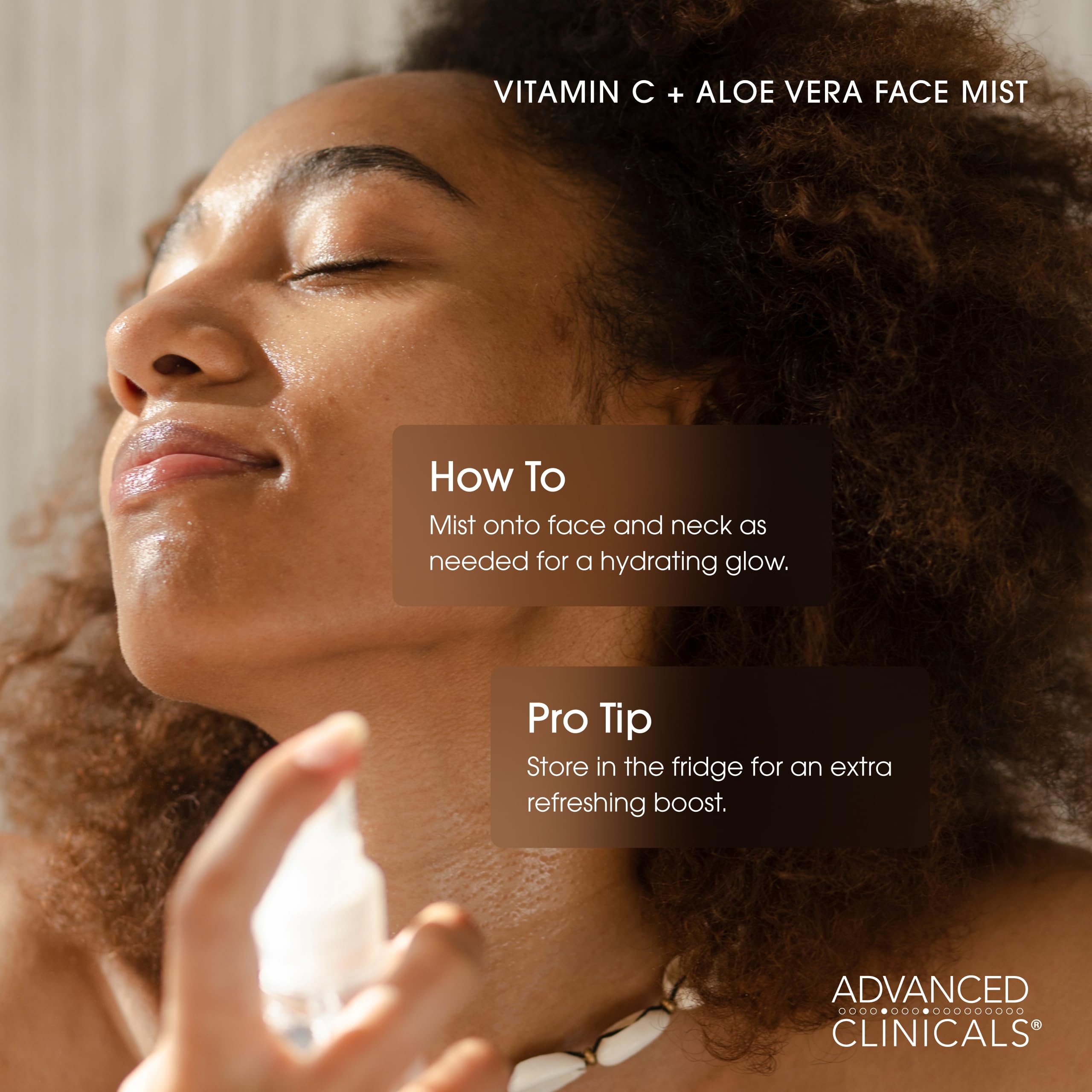 Advanced Clinicals antioxidants protect skin from environmental factors close-up.