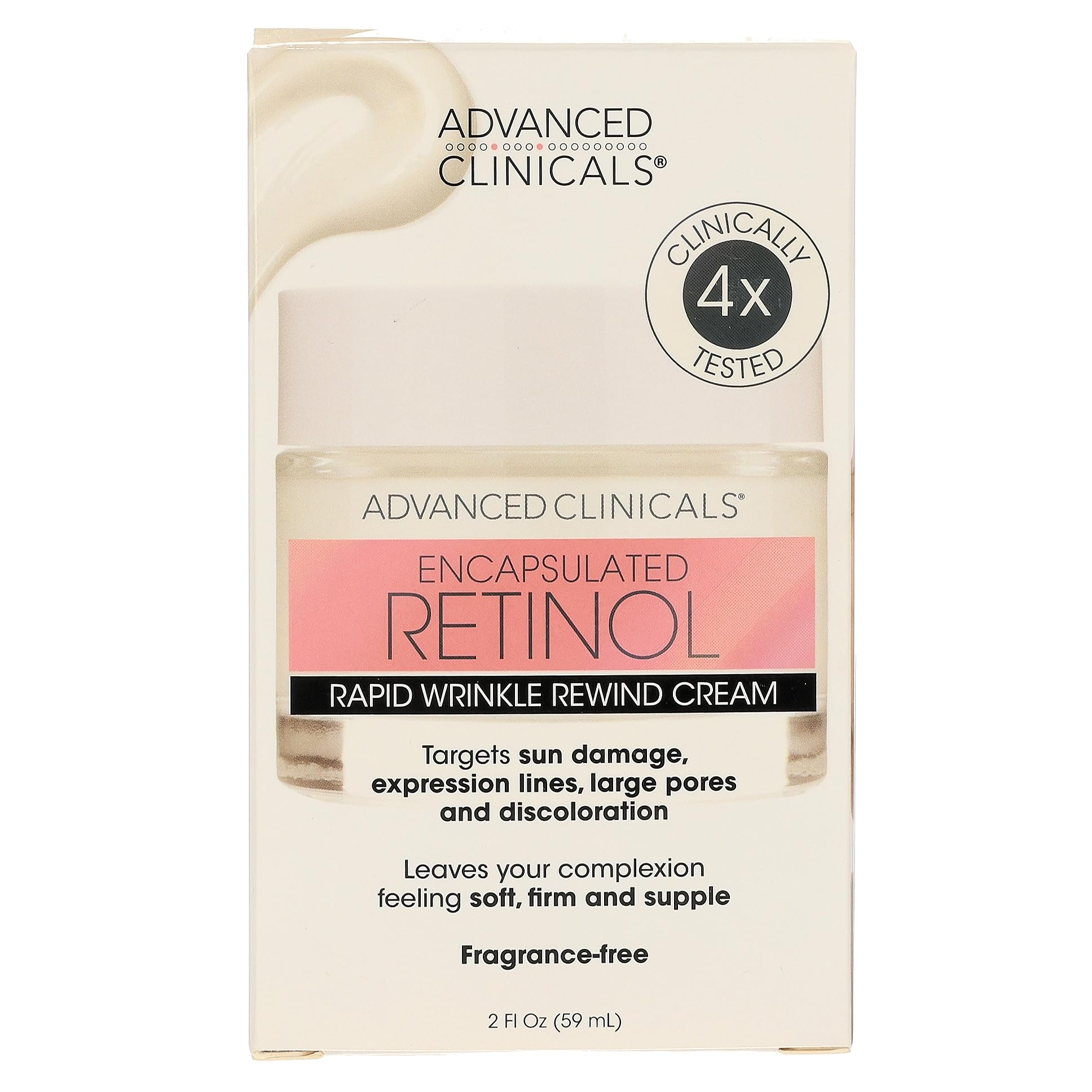 Advanced Clinicals application nocturne facile sur visage et cou.