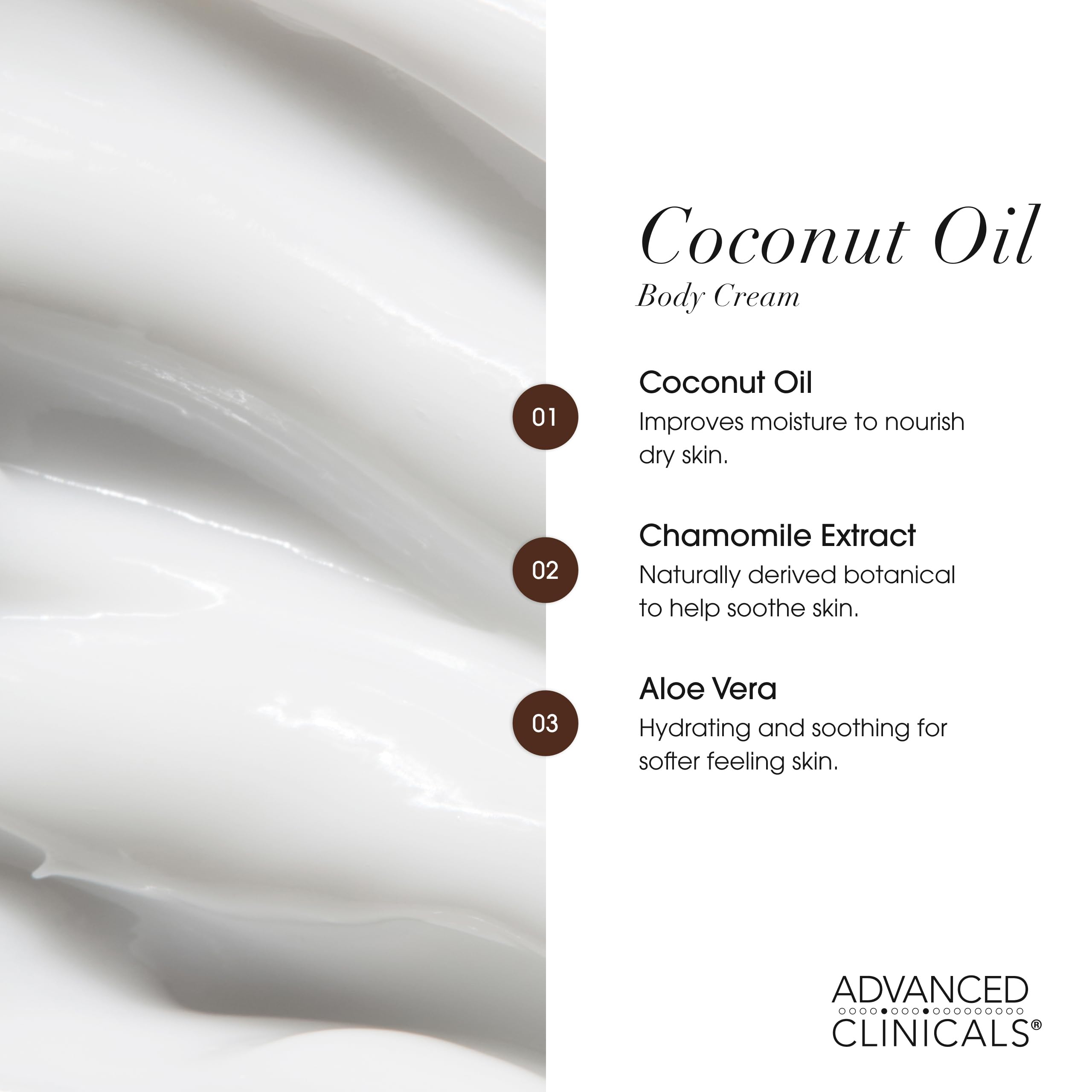 Advanced Clinicals camomille-aloe, peau apaisée et lisse