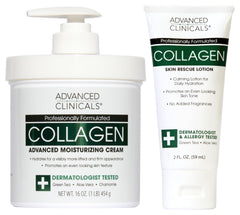 Advanced Clinicals Crème Collagen Corps Bouteille: hydratation profonde pour peau repulpée.