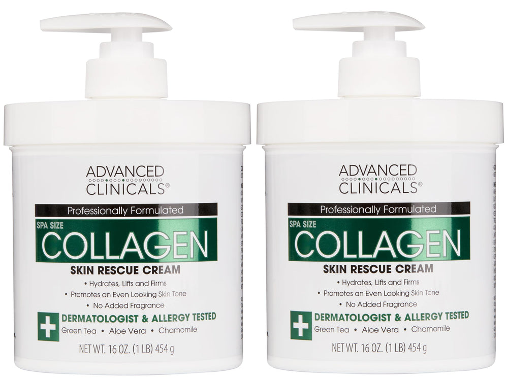 Advanced Clinicals crème collagen lotion corps – hydratation pour peau visiblement plus ferme.