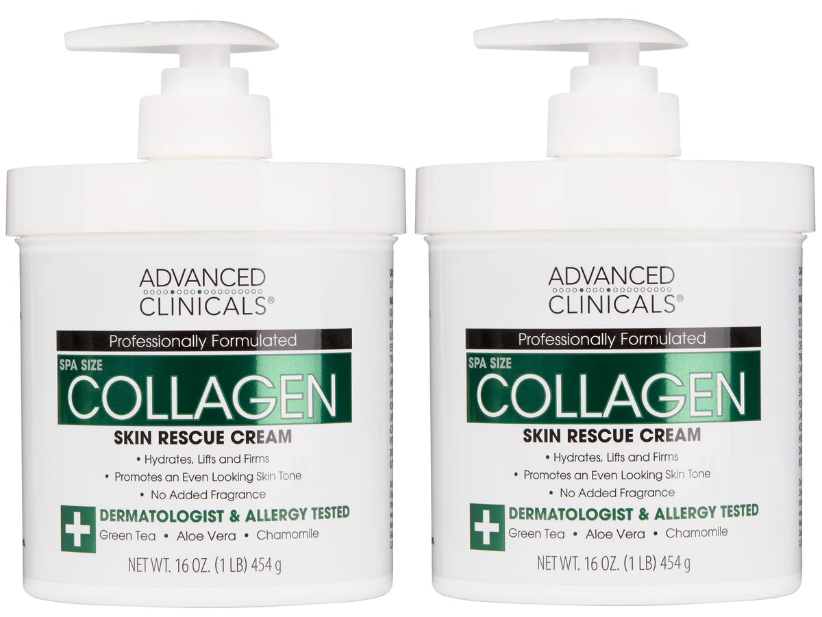 Advanced Clinicals crème collagen lotion corps – hydratation pour peau visiblement plus ferme.