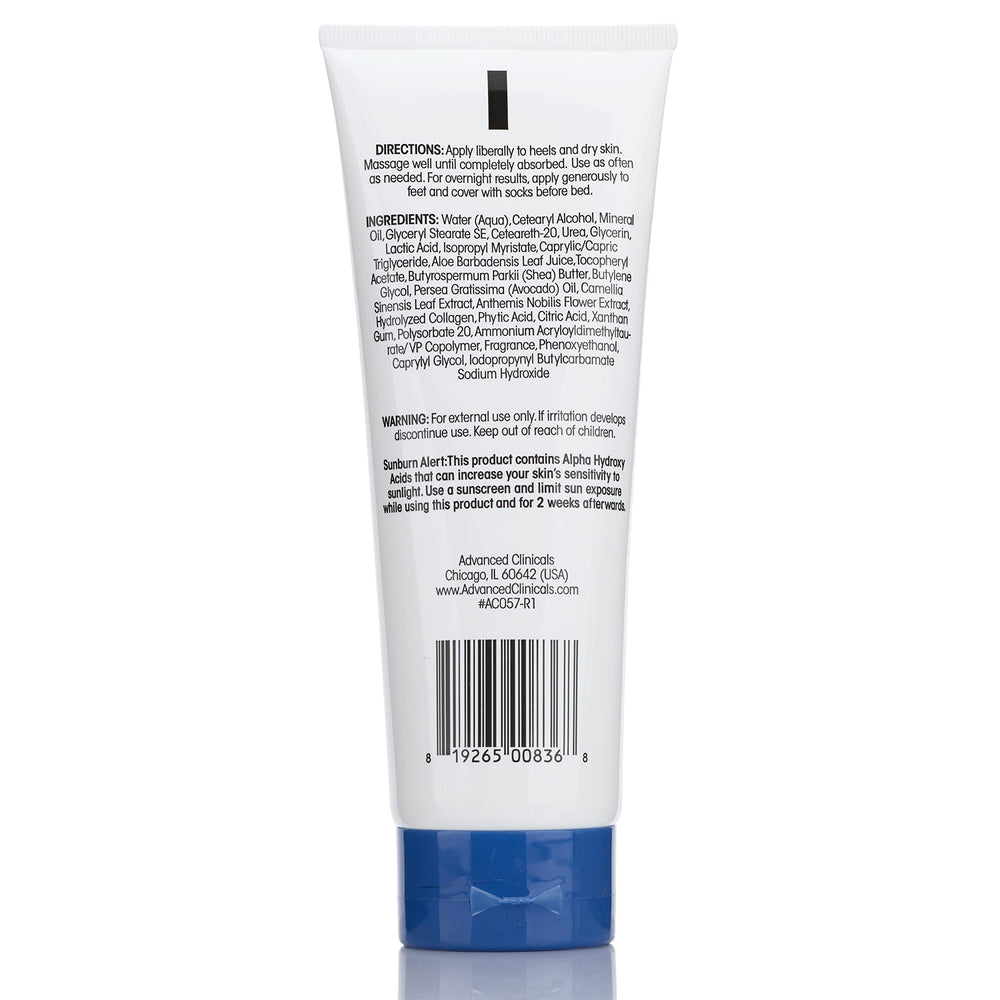 Advanced Clinicals Crème emballage USA: formule sans parabènes et sans tests sur animaux.