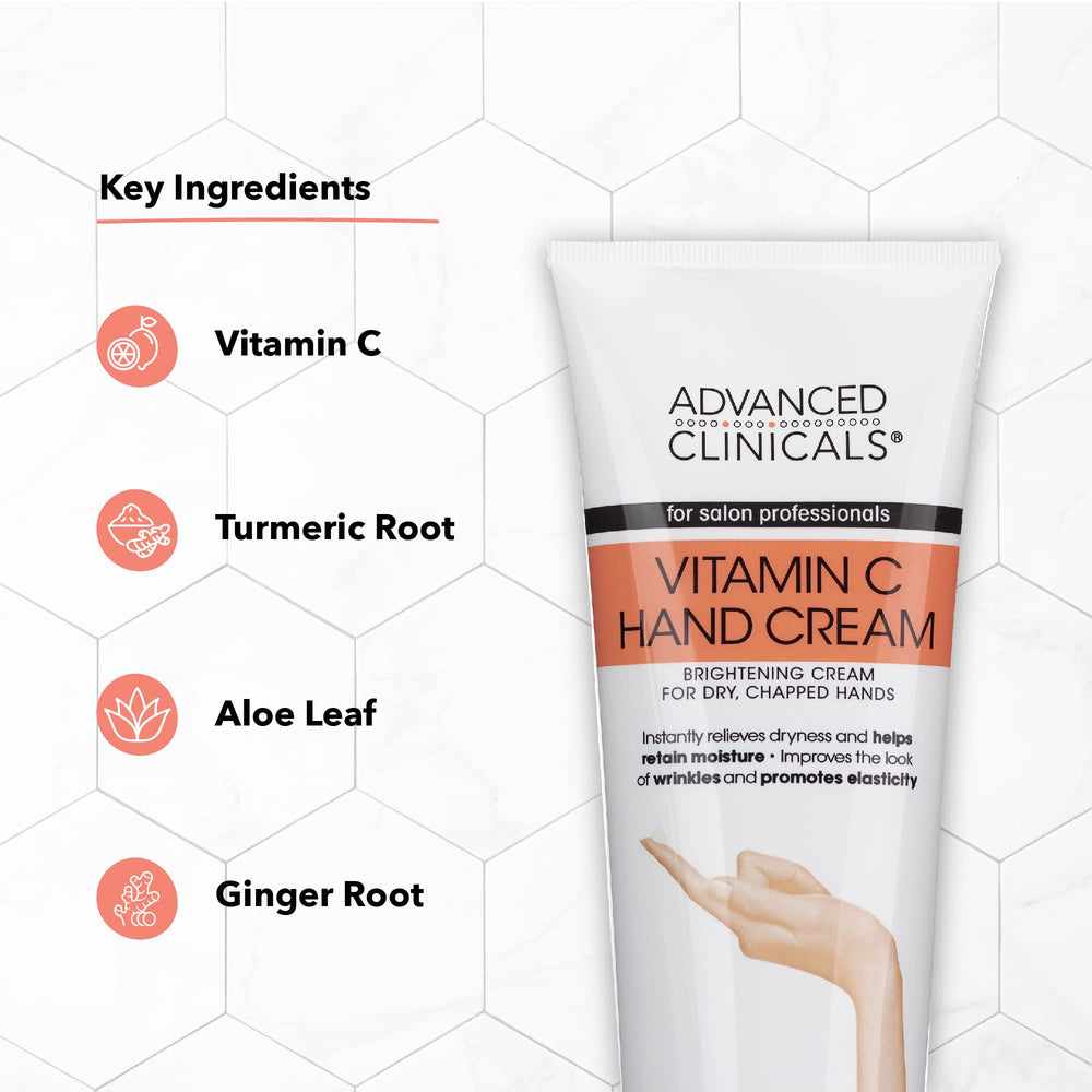 Advanced Clinicals Crème Main Texture Hydratante – texture riche et absorption rapide.