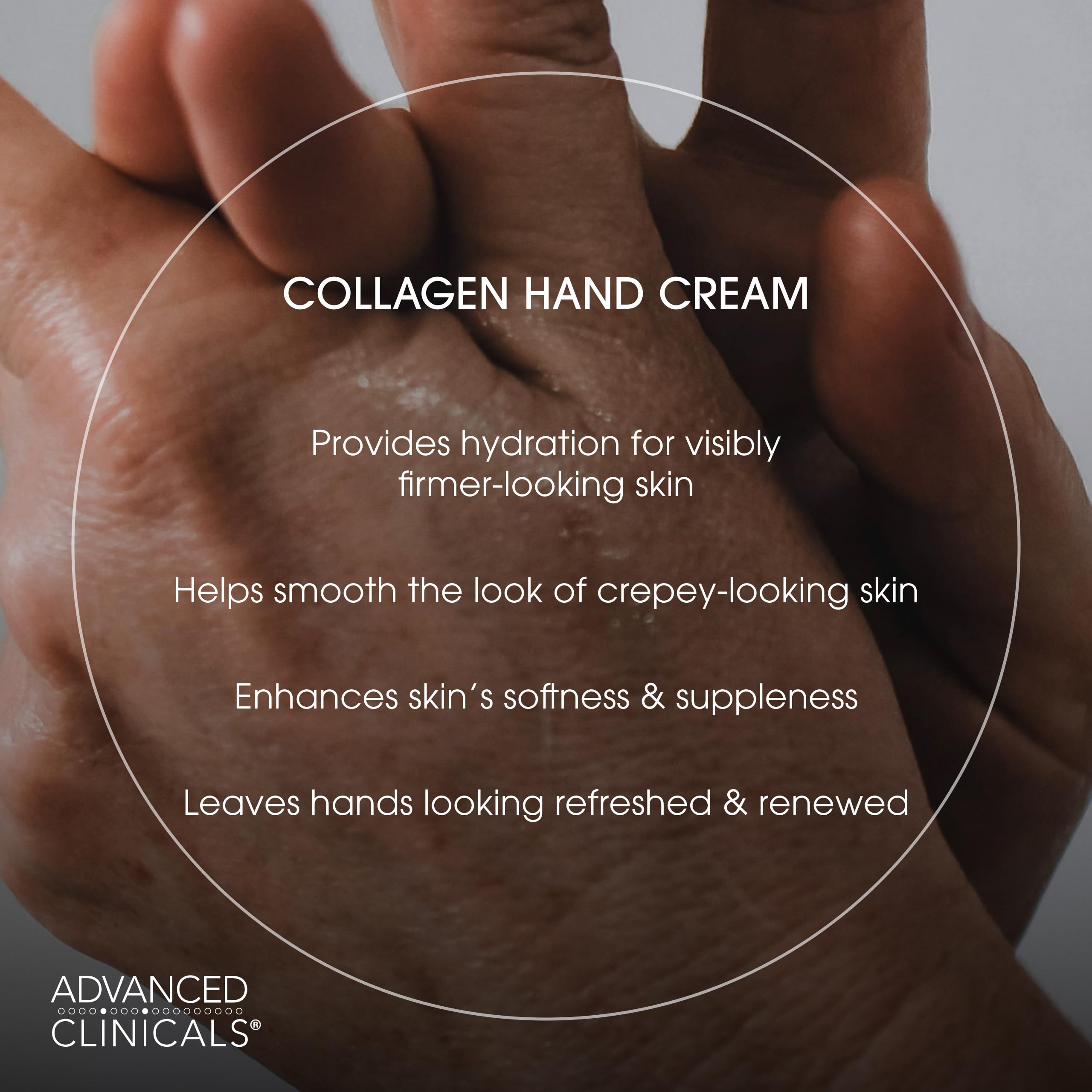 Advanced Clinicals Crème Mains – application rapide sur mains et zones sèches