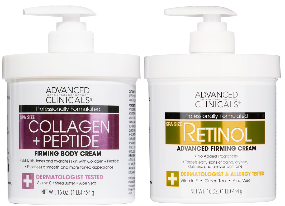 Advanced Clinicals Crème Retinol Visage — hydratation et lissage possibles.