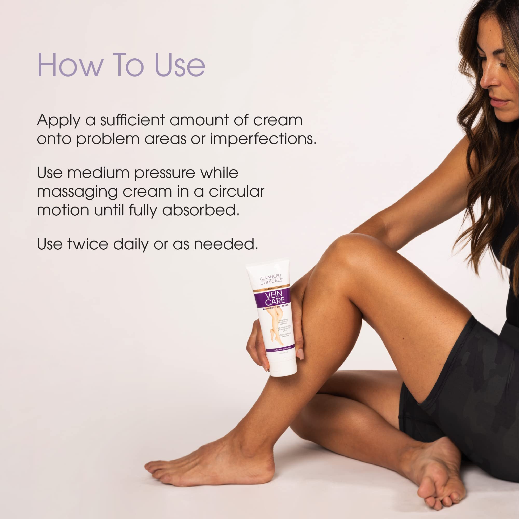 Advanced Clinicals Crème Varices Jambes – ingrédients naturels soutenant le soin des jambes