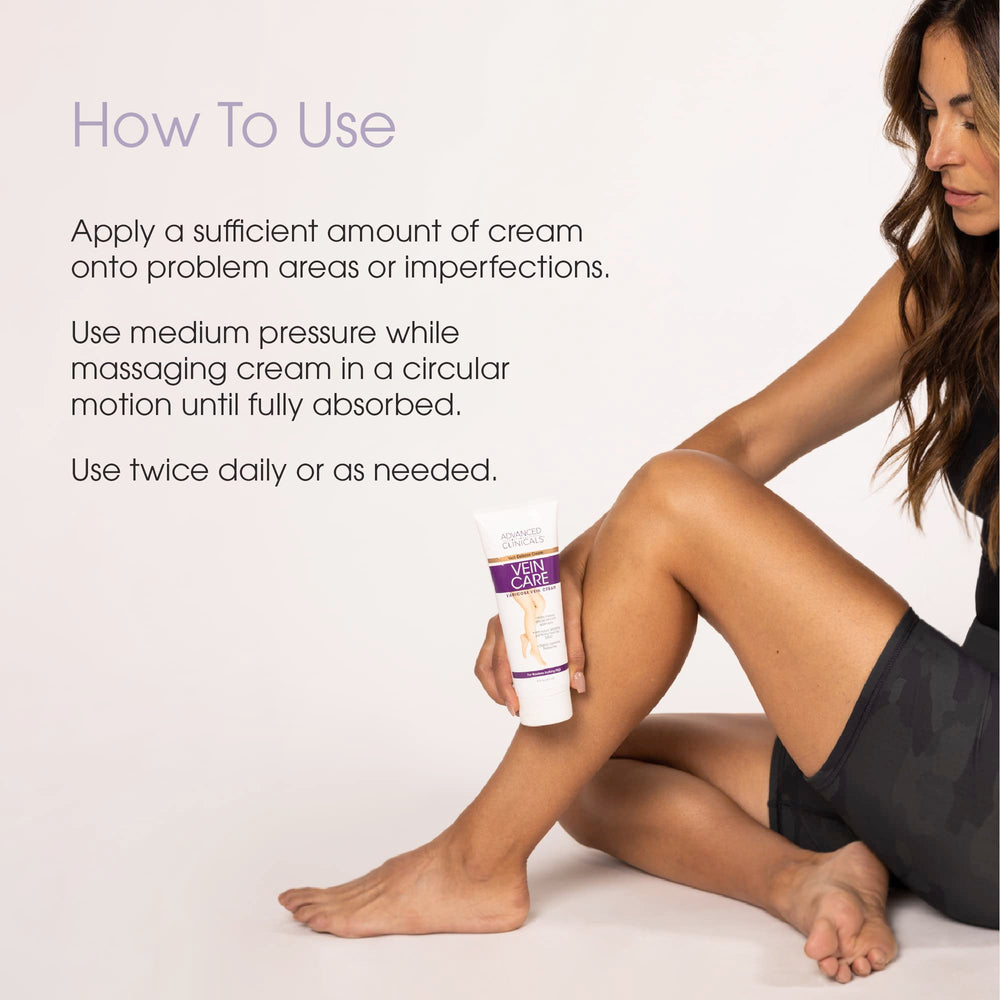Advanced Clinicals Crème Varices Jambes – ingrédients naturels soutenant le soin des jambes