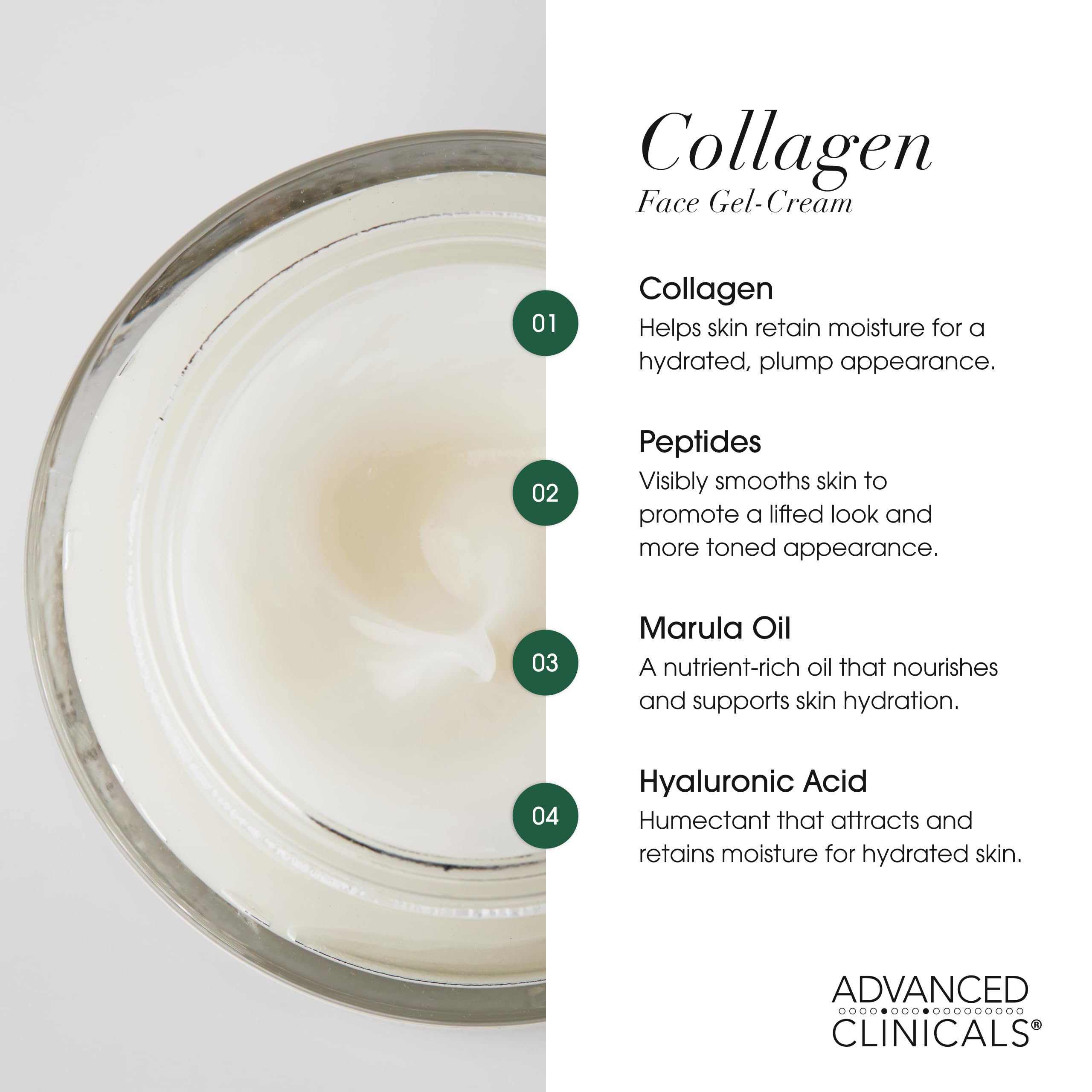 Advanced Clinicals Crème Visage Glow Subtil – fini lumineux et naturel.