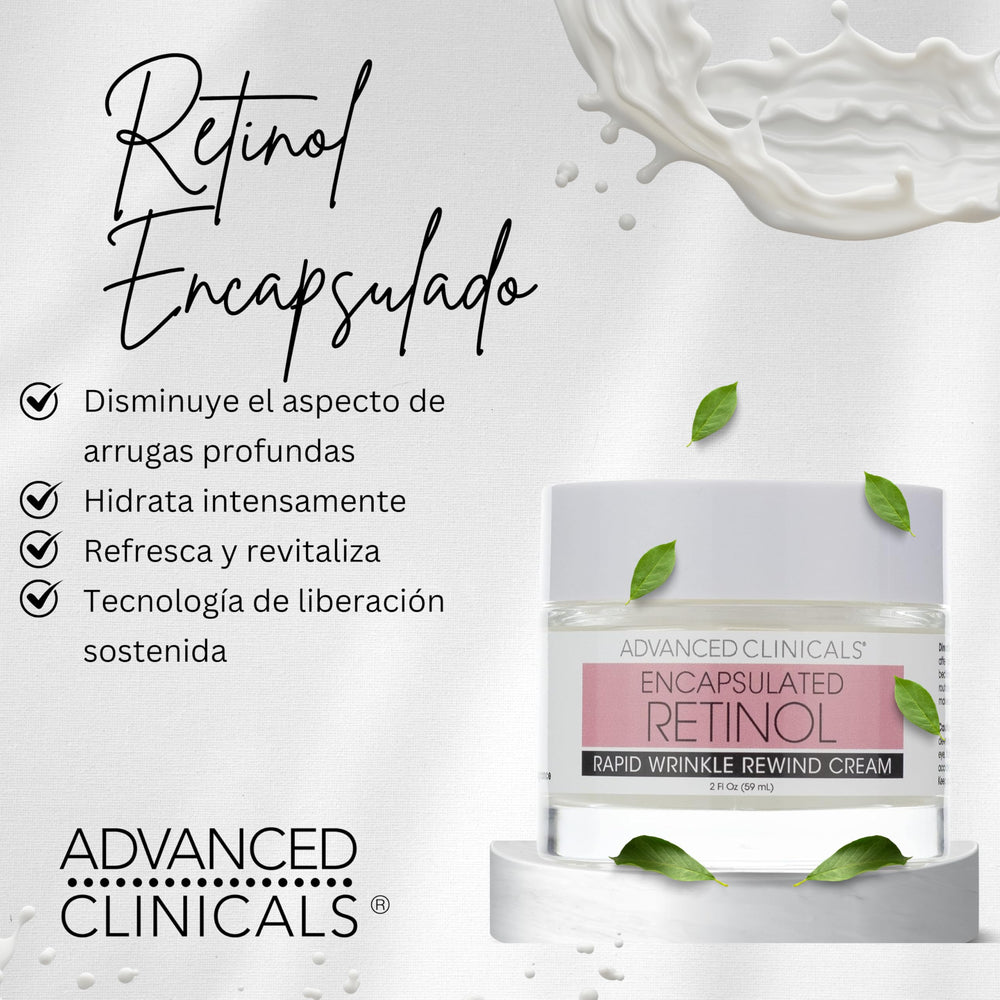 Advanced Clinicals crème visage soin nocturne, ridules atténuées et peau plus lisse.