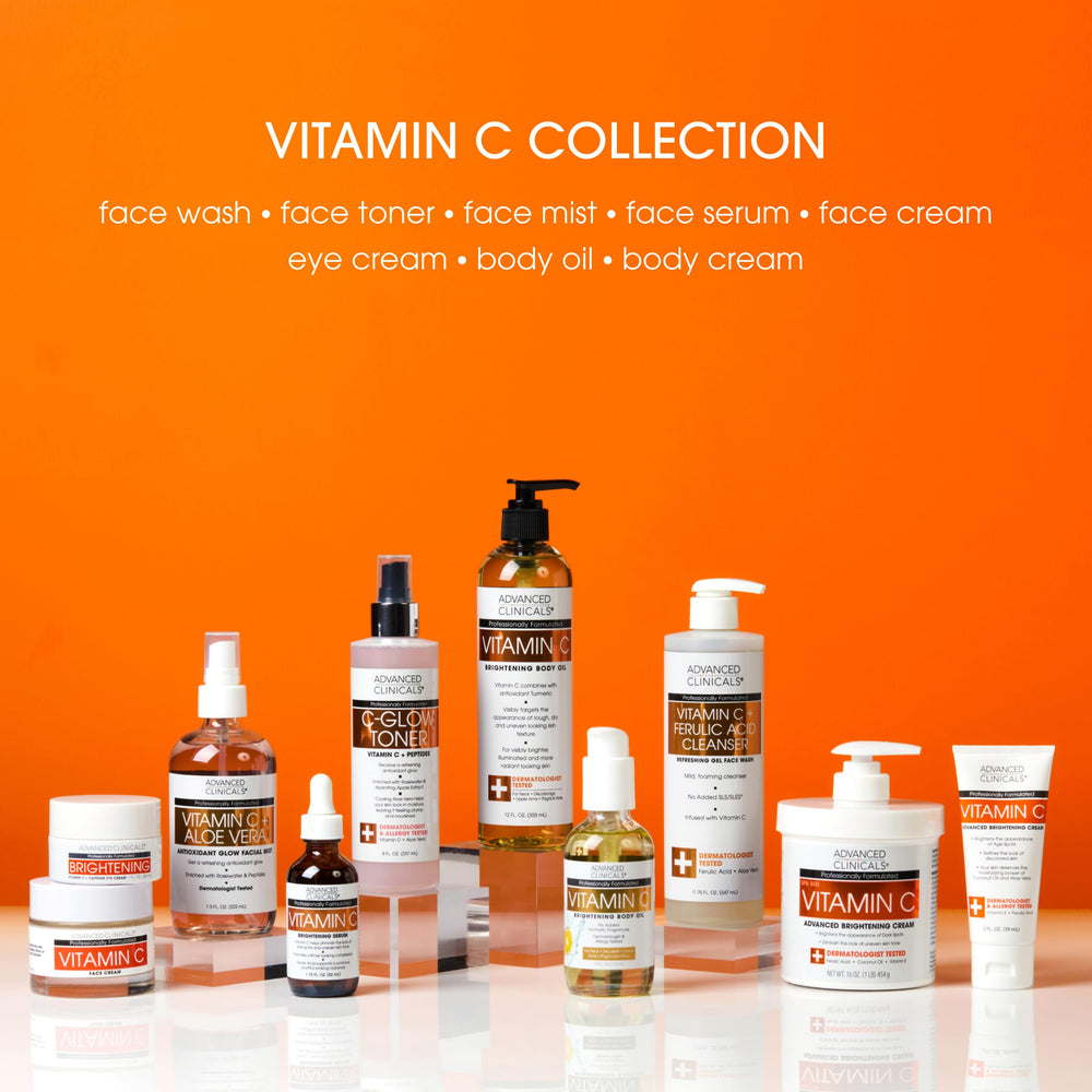 Advanced Clinicals dermatologist-tested label signals trusted skincare.