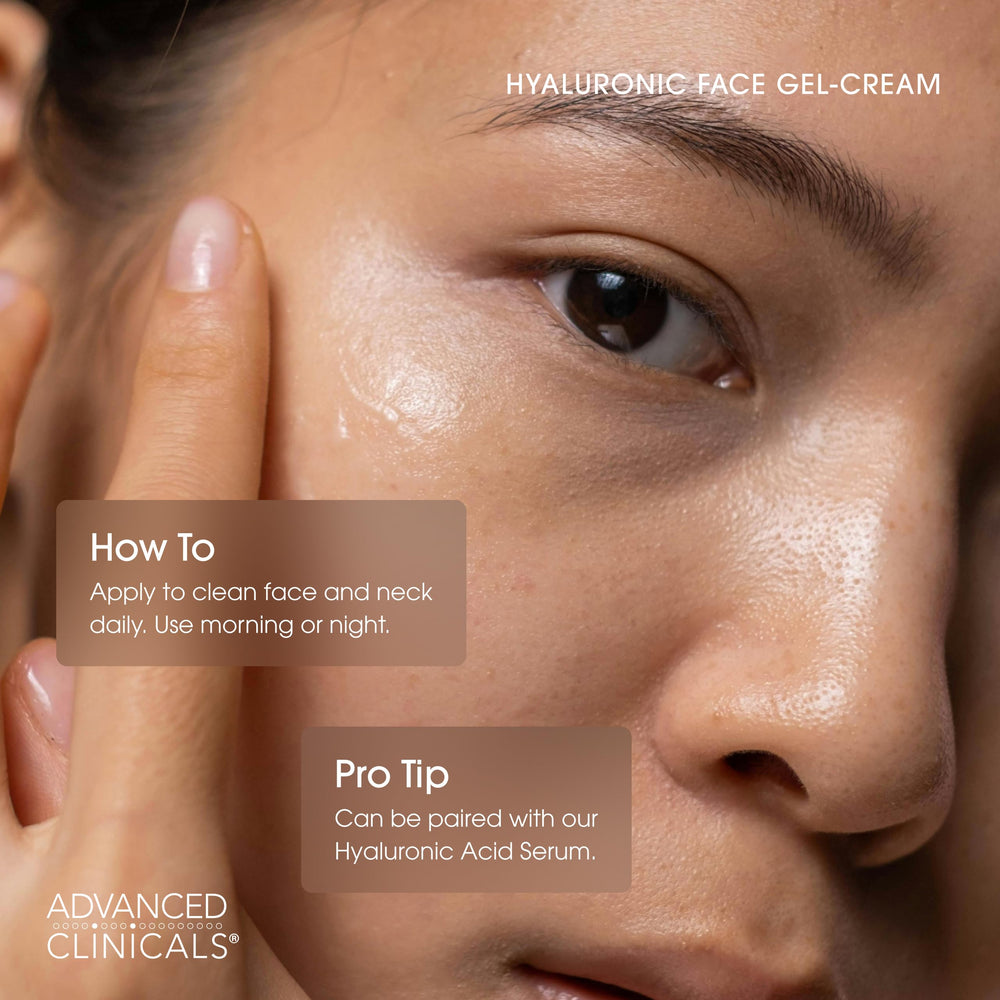 Advanced Clinicals peau lumineuse après application grâce à l’éclat naturel.