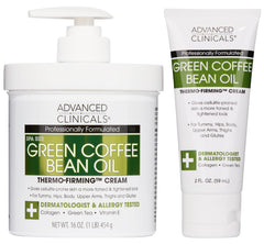 Advanced Clinicals huile café vert thermo – bouteille, hydratation et raffermissement potentiel