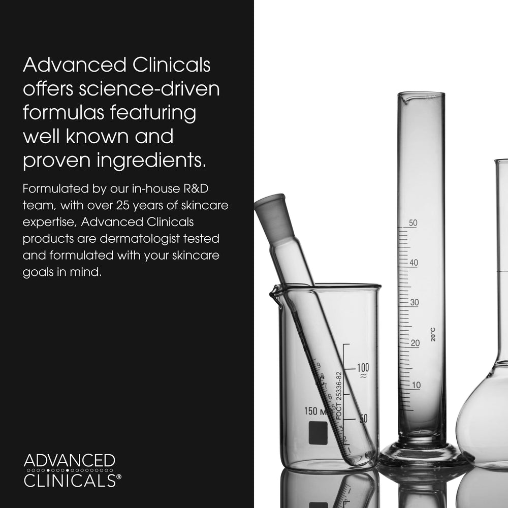 Advanced Clinicals Teint Éclatant – révèle un éclat naturel et durable.