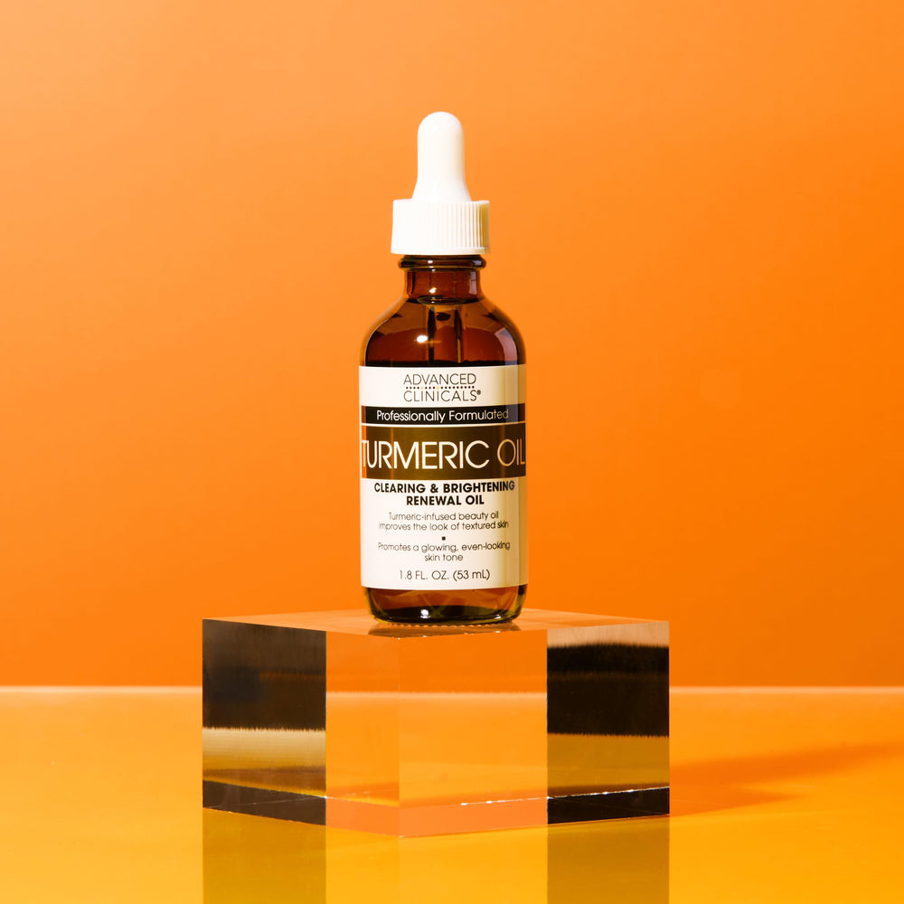 Advanced Clinicals Sérum huile curcuma – routine visage, légère hydratation tout au long de la journée.