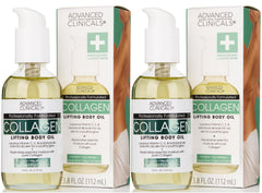 Advanced Clinicals huile au collagène pour le corps, hydratation riche et douceur