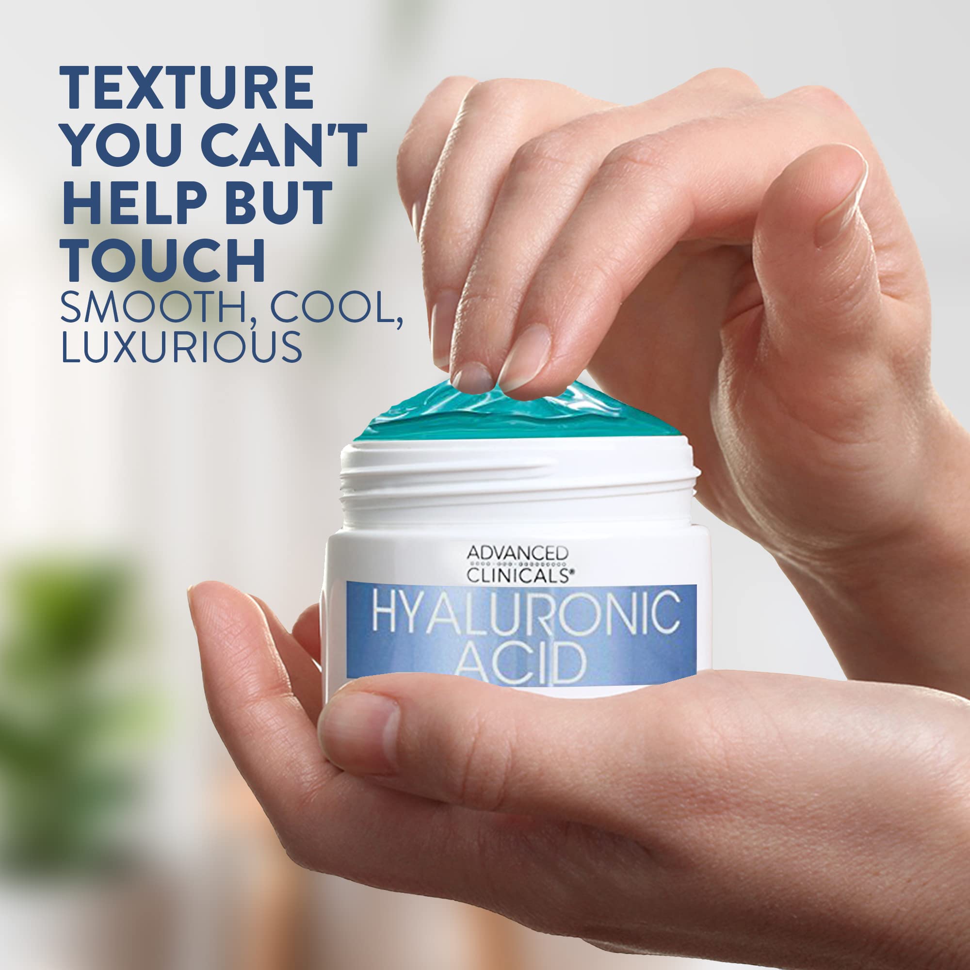 Masque gel hyaluronique Advanced Clinicals Visage usage quotidien pour peau nourrie.