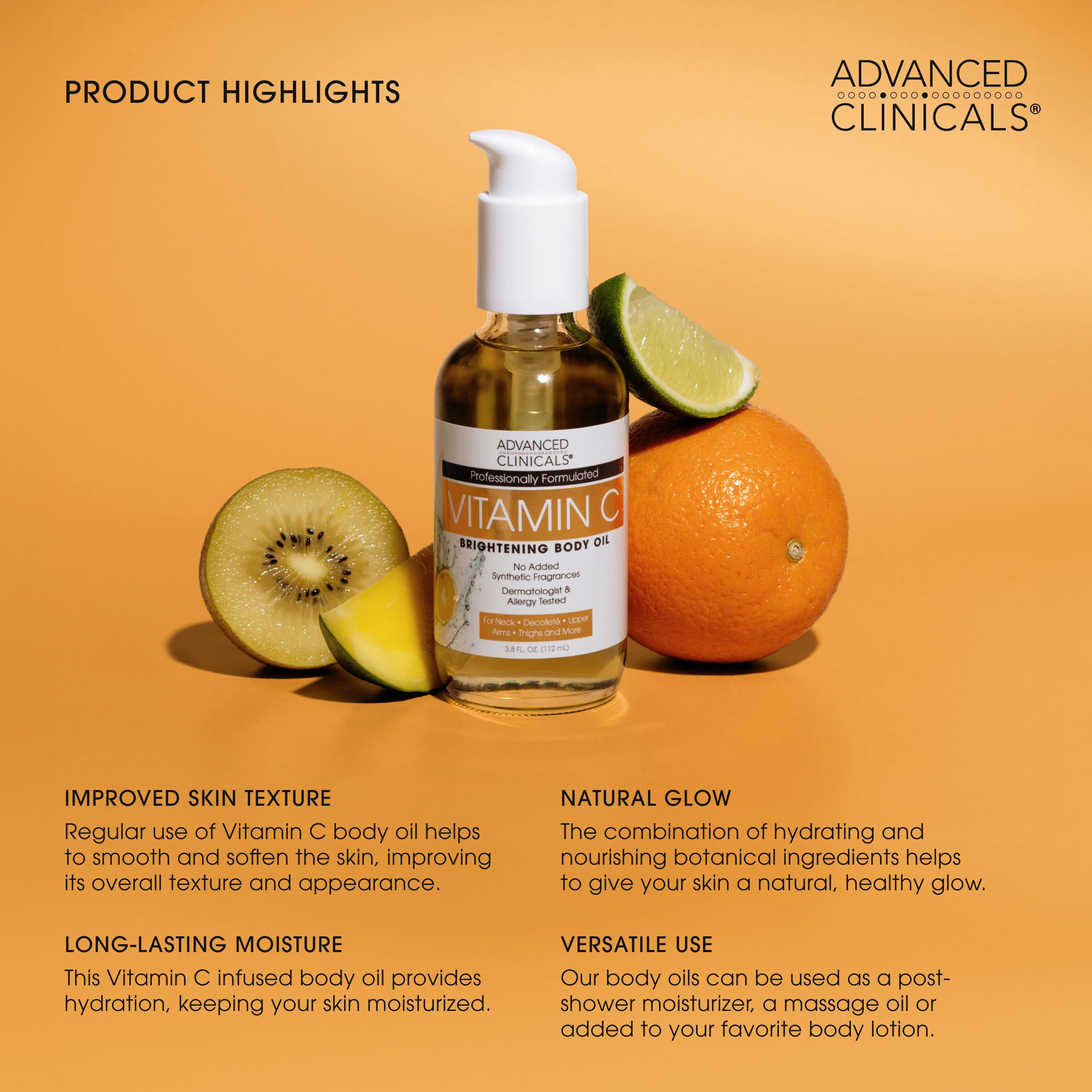 Pompe de crème Advanced Clinicals pour application propre.