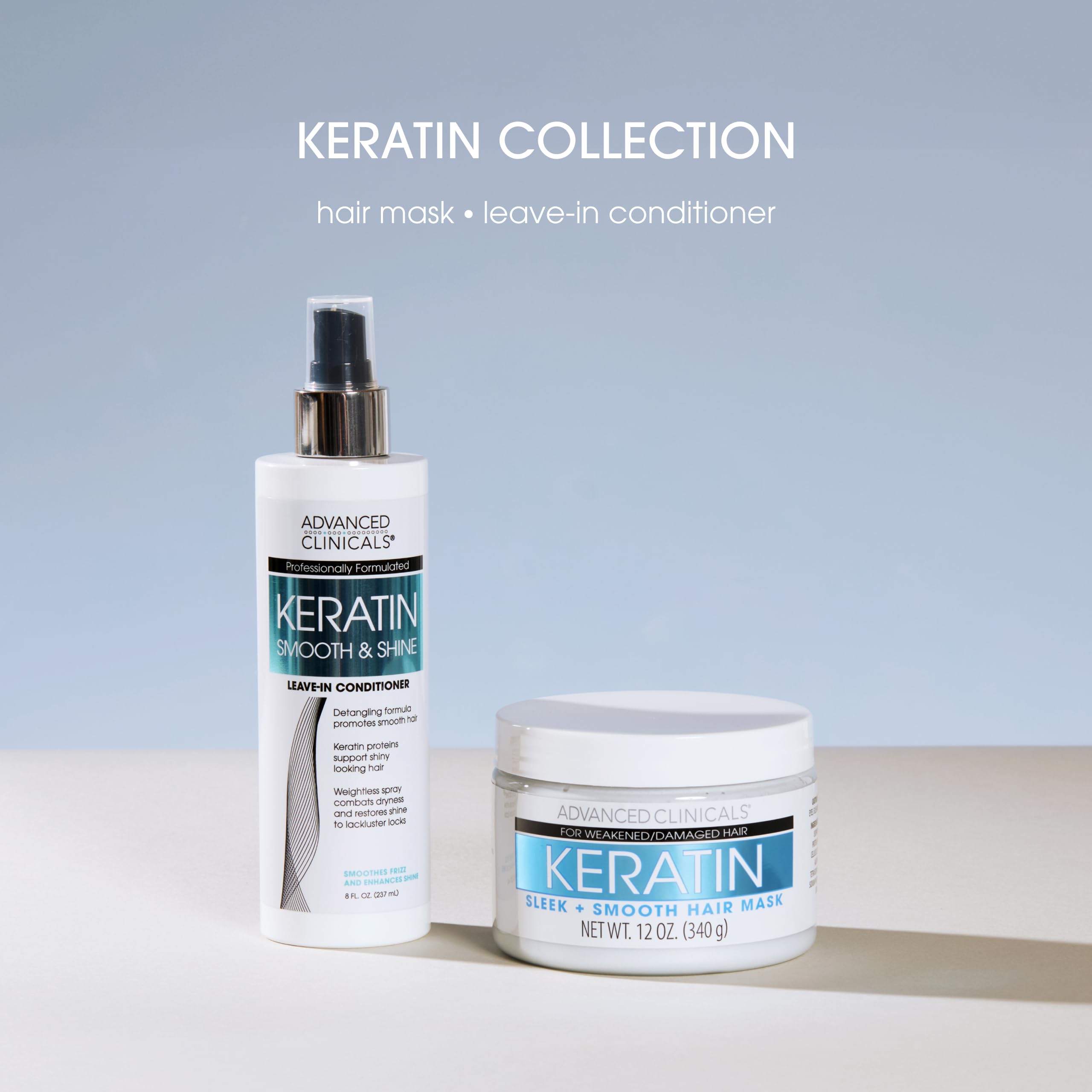Advanced Clinicals Démêlant à la Kératine – protéine de riz pour renforcer les cheveux.