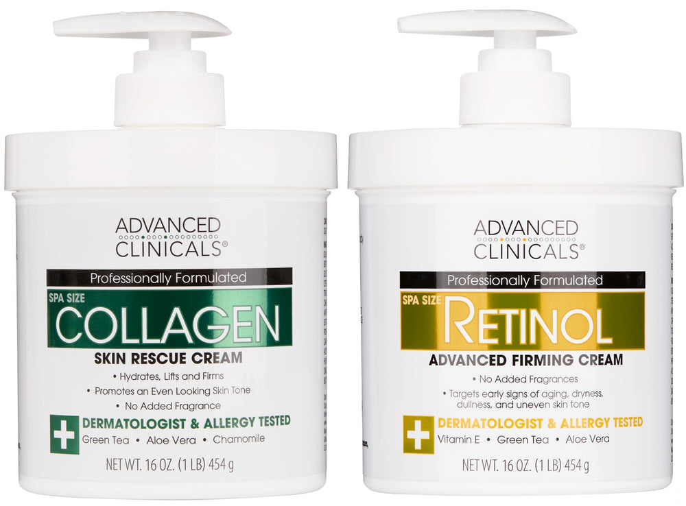 Advanced Clinicals Crème Rétinol Corps : texture riche et hydratation durable.
