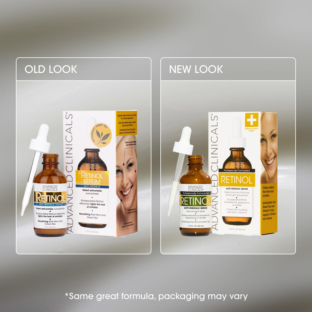 Advanced Clinicals Retinol Serum soin visage ridules et teint amélioré