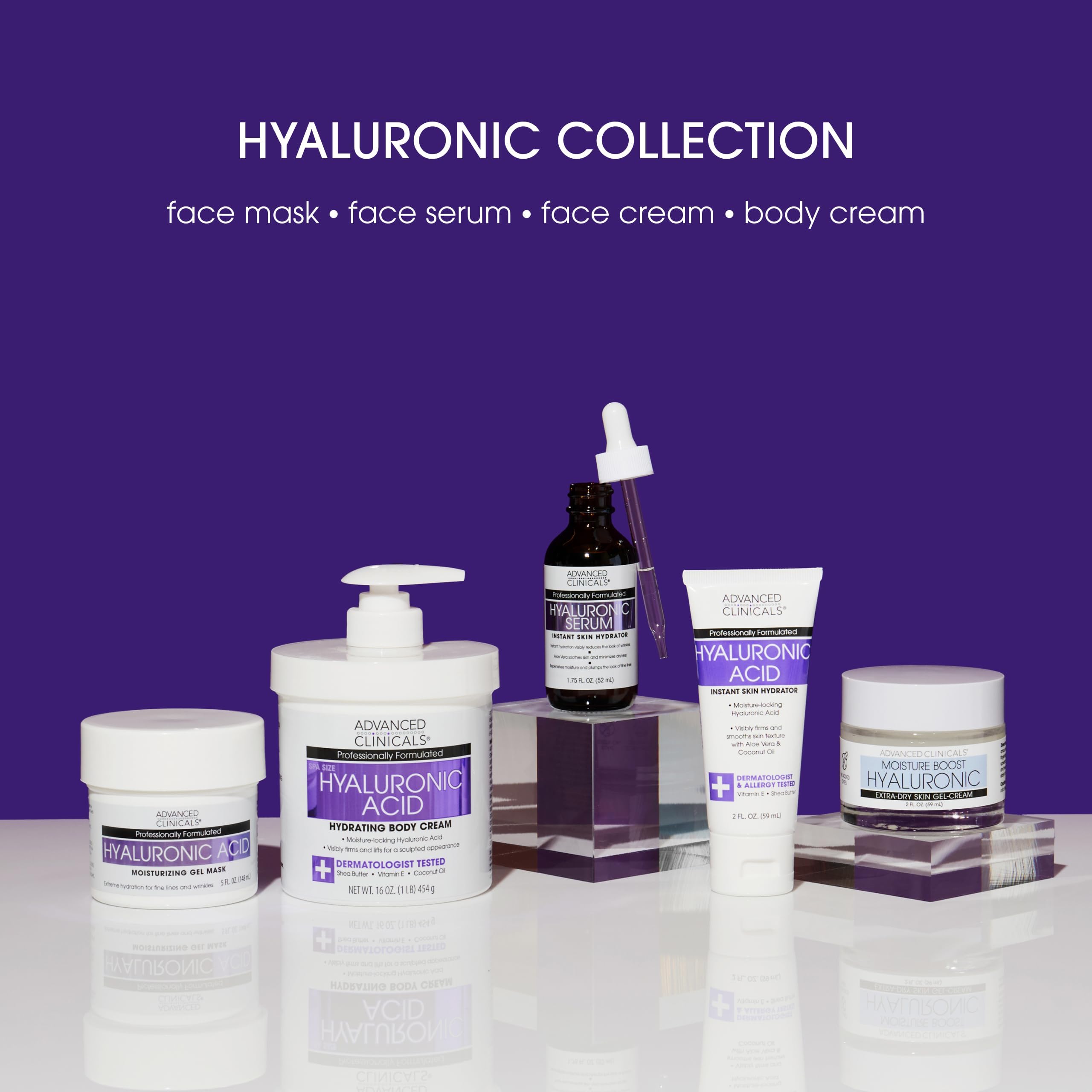 Advanced Clinicals Sérum Hyaluronique : éclat subtil et teint lumineux au quotidien.