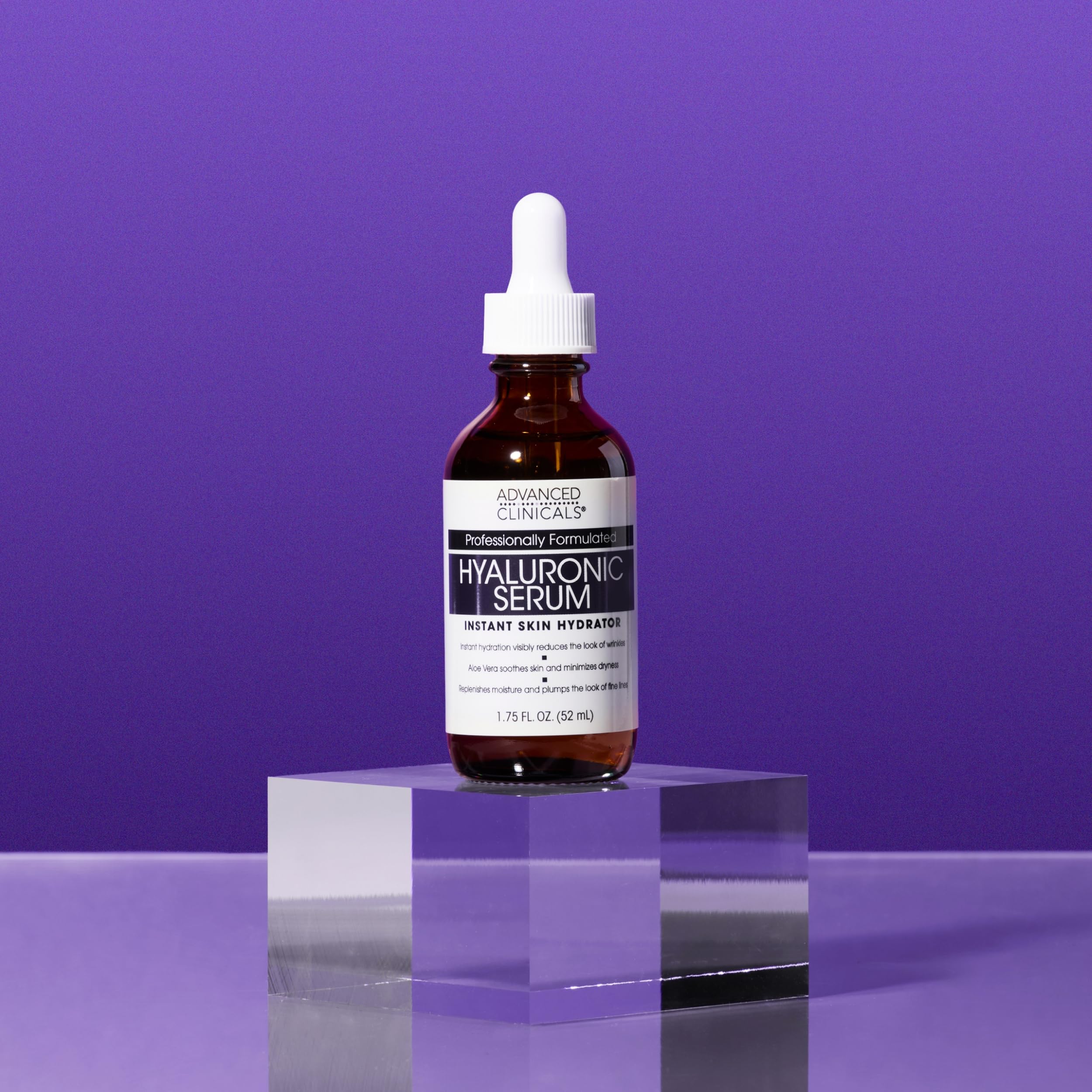 Advanced Clinicals Sérum Hyaluronique : ridules visiblement atténuées et texture améliorée.