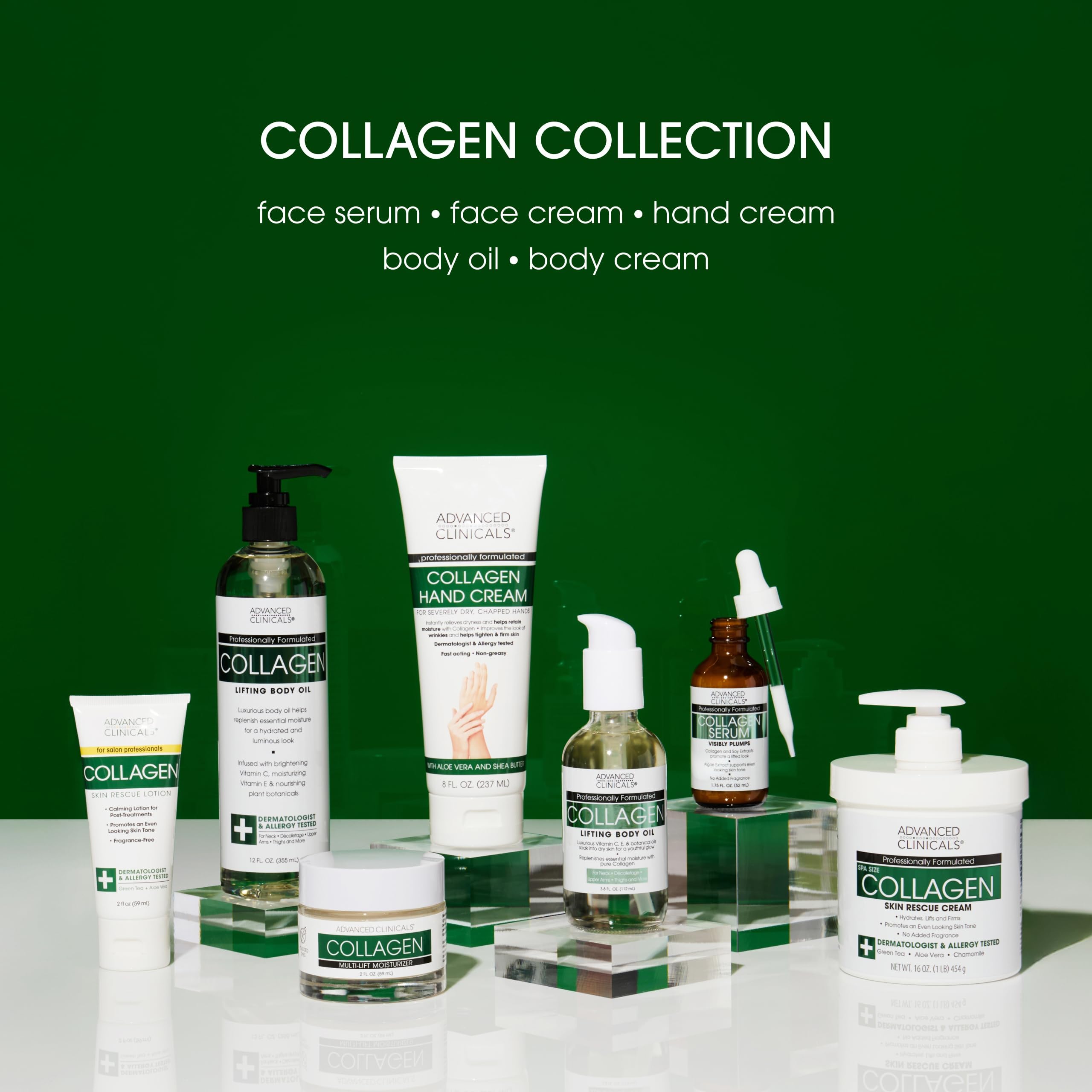 Application du sérum collagène Advanced Clinicals matin ou soir sur le visage