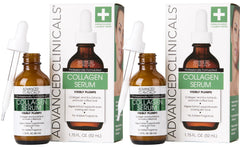 Advanced Clinicals Sérum Collagène Visage – bouteille avec pompe et hydratation légère