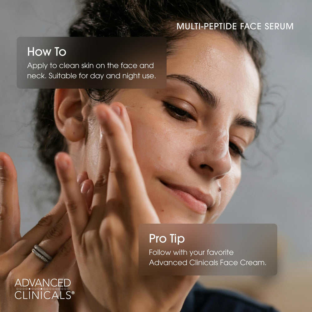 Advanced Clinicals Sérum Cou et Visage — hydratation et douceur.