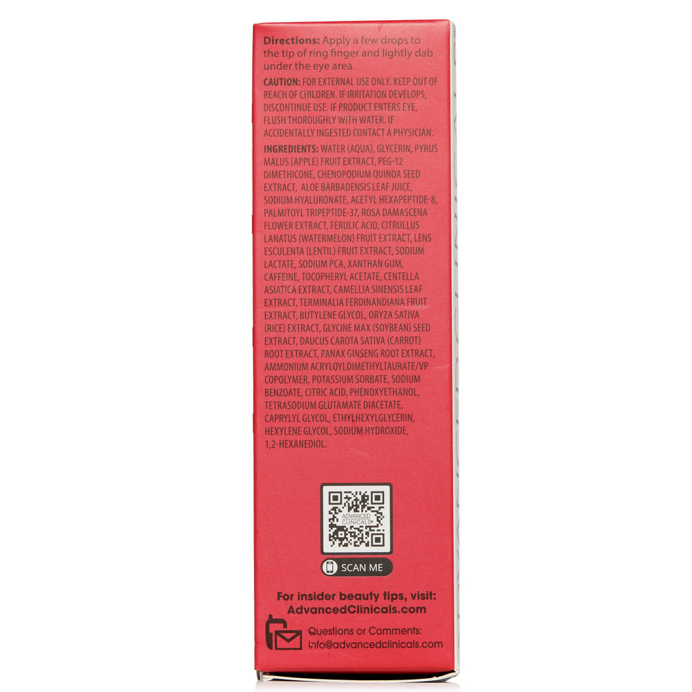 Sérum Advanced Clinicals autour des yeux: hydratation sans surcharge.