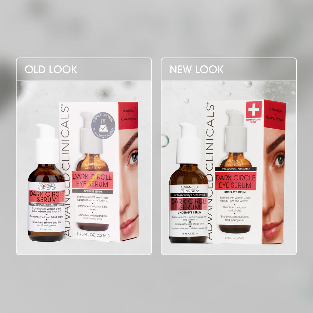 Routine quotidienne facile avec le gel léger Advanced Clinicals pour les yeux.