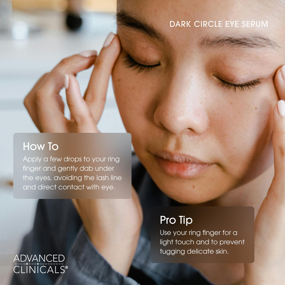 Sérum Kakadu Plum Advanced Clinicals: effet lumineux autour des yeux.