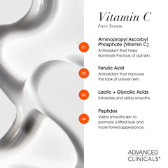 Advanced Clinicals Sérum vitamine C texture gel légère et rafraîchissante