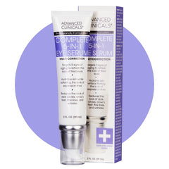 Advanced Clinicals Sérum Yeux 5-en-1: bouteille compacte pour hydrater le contour des yeux.