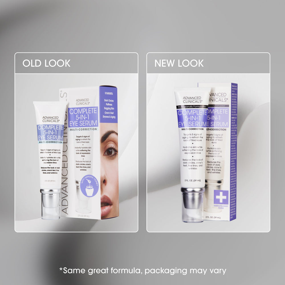 Advanced Clinicals Sérum Yeux: action contre les cernes et la fatigue visuelle.